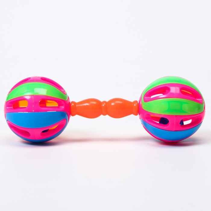 Погремушка «Яркий маракас: гантелька», цвет МИКС, Крошка Я Погремушка «Яркий маракас: гантелька», цвет МИКС, Крошка Я