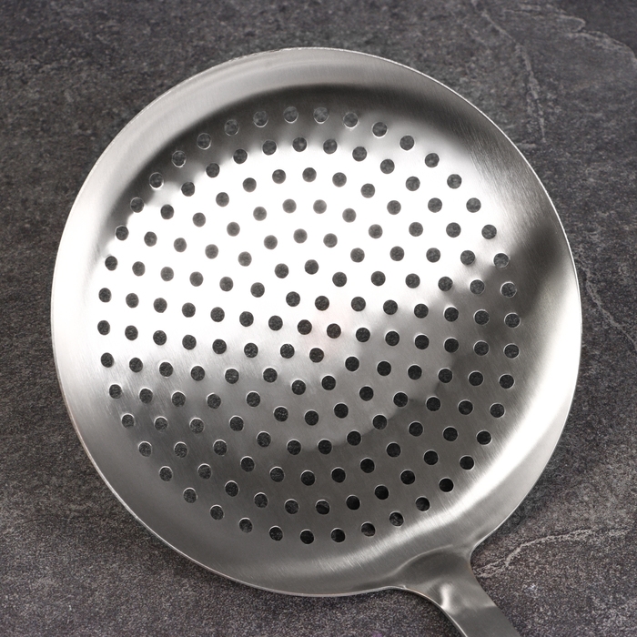 Шумовка для казана 45см, диаметр 18,5см, дерев ручка Шумовка для казана 45см, диаметр 18,5см, дерев ручка