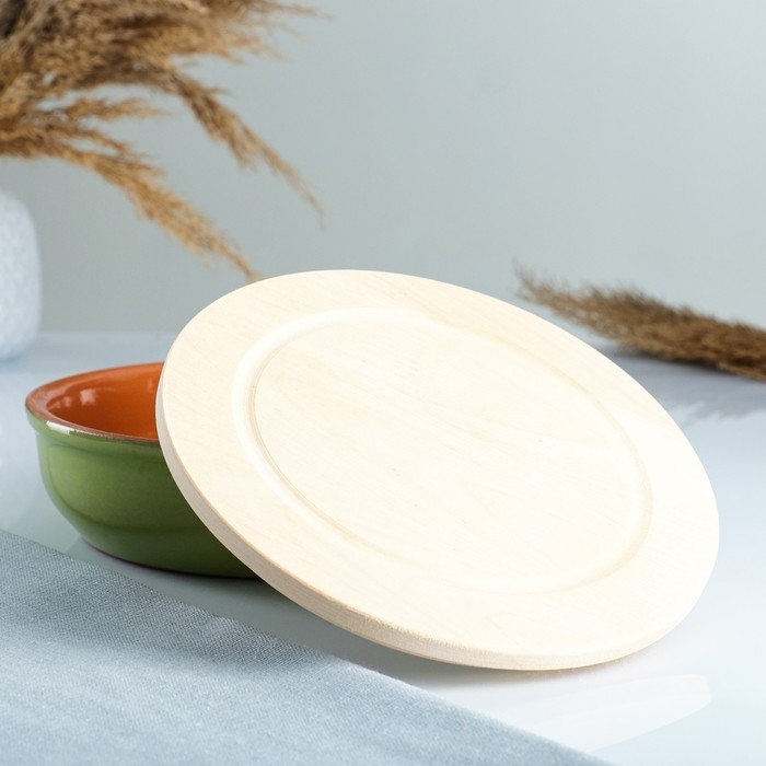 Набор для холодца  Набор для холодца "Вятский №3" (3 емкости / 1л. + 3 деревянные крышки), салатовый