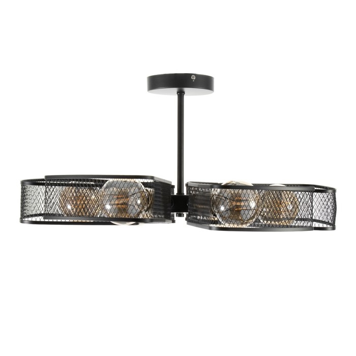 Люстра Люстра "Агава" 6хЕ27 40Вт черный 56х56х23см BayerLux