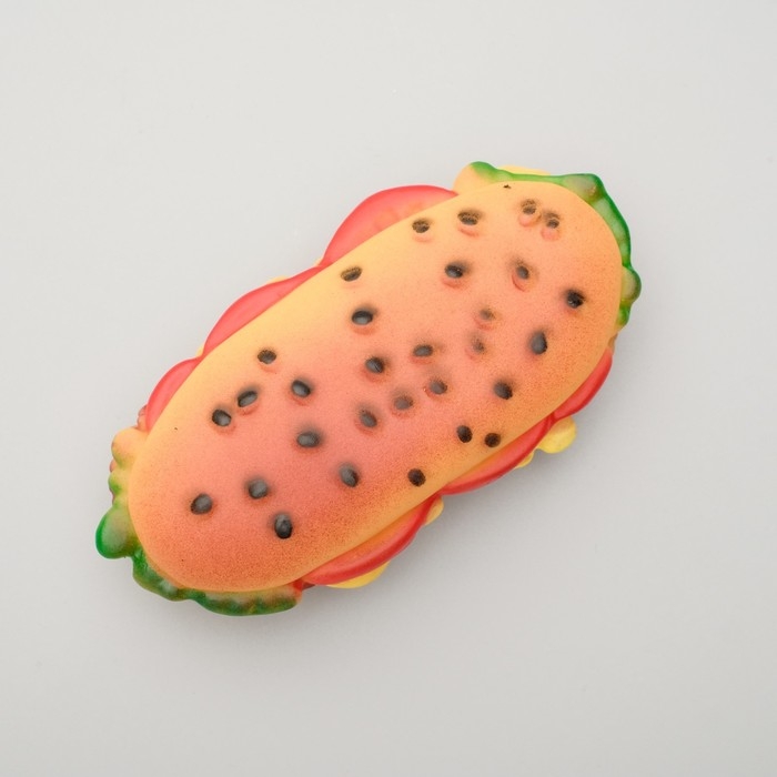 Игрушка пищащая Игрушка пищащая "Бутерброд" для собак, 13 см