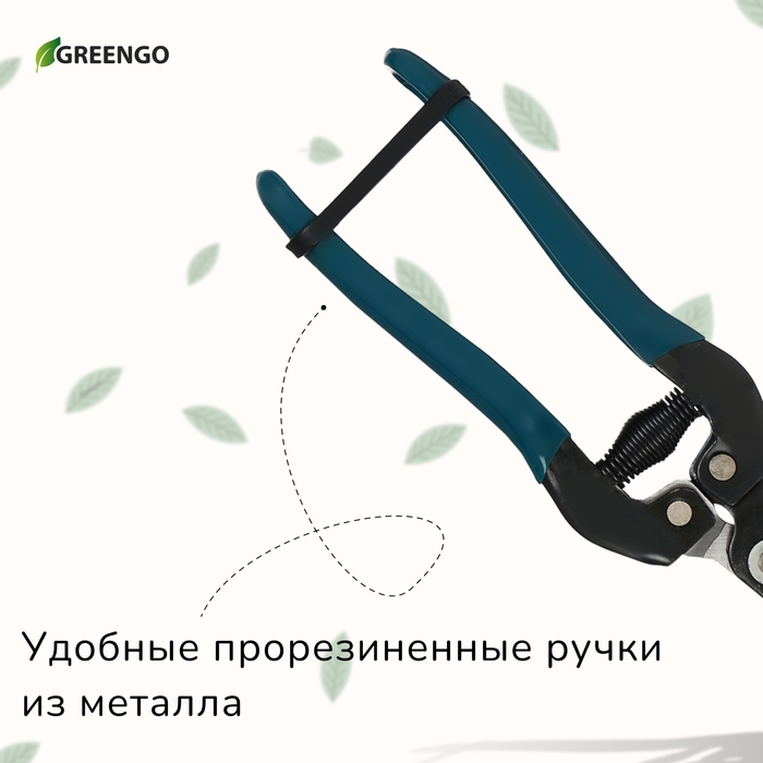 Ножницы садовые, 8 Ножницы садовые, 8" (20 см), с пластиковыми ручками, Greengo