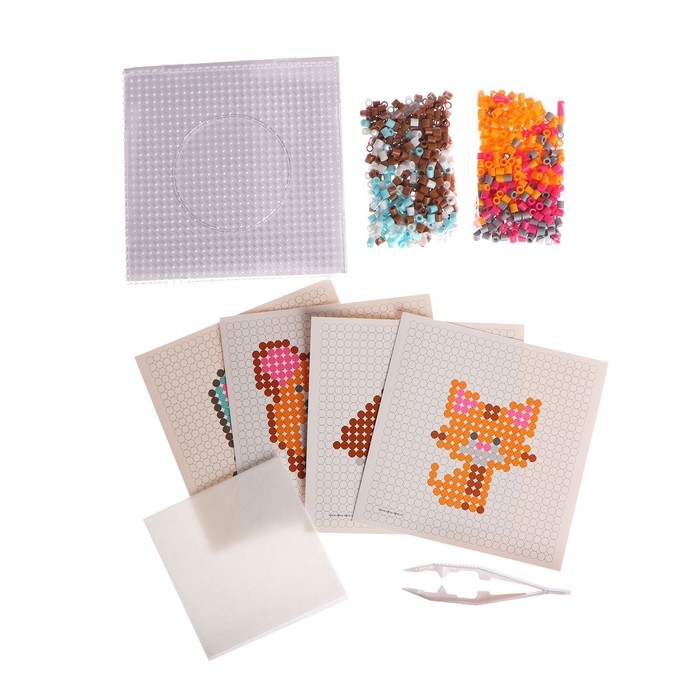 Термомозаика «Лесные животные» с пинцетом Термомозаика «Лесные животные» с пинцетом