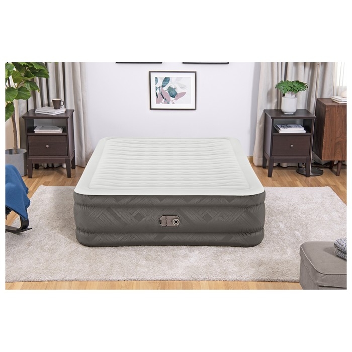 Кровать надувная Queen, 203 x 152 x 46 см, со встроенным электронасосом, 69050 Bestway Кровать надувная Queen, 203 x 152 x 46 см, со встроенным электронасосом, 69050 Bestway