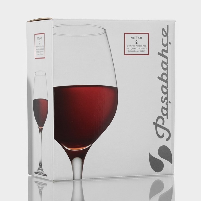 Набор стеклянных бокалов для вина Amber, 460 мл, 2 шт Набор стеклянных бокалов для вина Amber, 460 мл, 2 шт