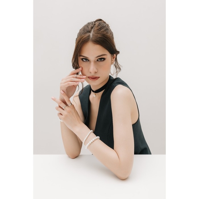 Чокер «Шарик», жемчужина, цвет чёрный, L=30 см Чокер «Шарик», жемчужина, цвет чёрный, L=30 см