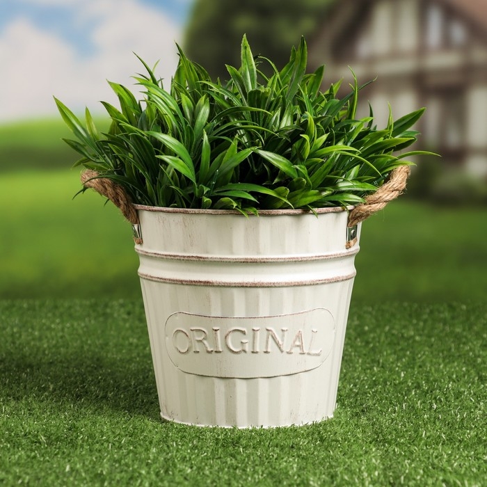 Кашпо  Кашпо "Ведерко оригинальное" МИКС, 16х16х15см