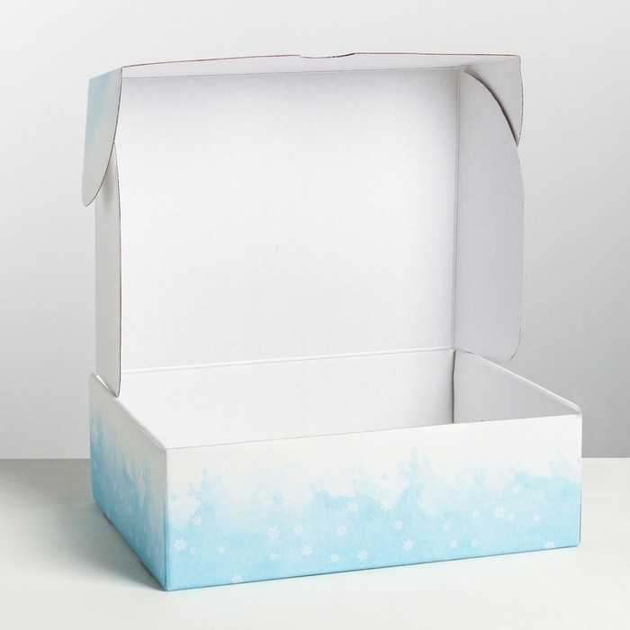 Коробка подарочная новогодняя складная «Снежной зимы», 30.7 х 22 х 9.5 см, Новый год Коробка подарочная новогодняя складная «Снежной зимы», 30.7 х 22 х 9.5 см, Новый год