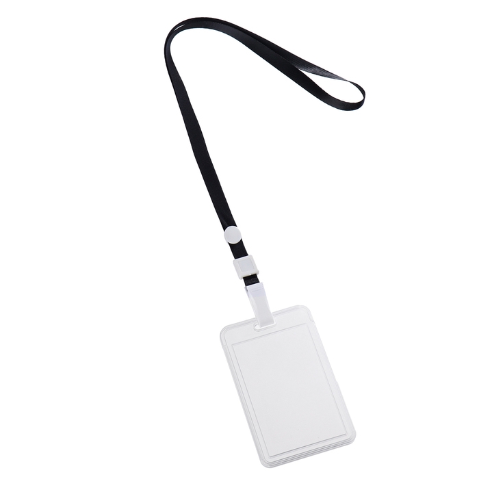 Бейдж вертикальный 54 х 85 мм, ErichKrause слайдер, прозрачный корпус, текстильная лента, цвет микс Бейдж вертикальный 54 х 85 мм, ErichKrause слайдер, прозрачный корпус, текстильная лента, цвет микс