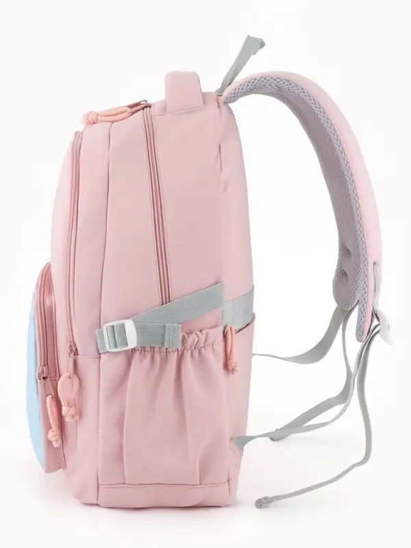 Рюкзак школьный &laquo;Котик&raquo;, для девочки, 33&times;14&times;47 см, розовый