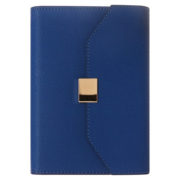 Органайзер на кольцах А6+, 80 листов, кожзам, c клапаном, линия, с ручкой, в подарочной коробке, синий Органайзер на кольцах А6+, 80 листов, кожзам, c клапаном, линия, с ручкой, в подарочной коробке, синий