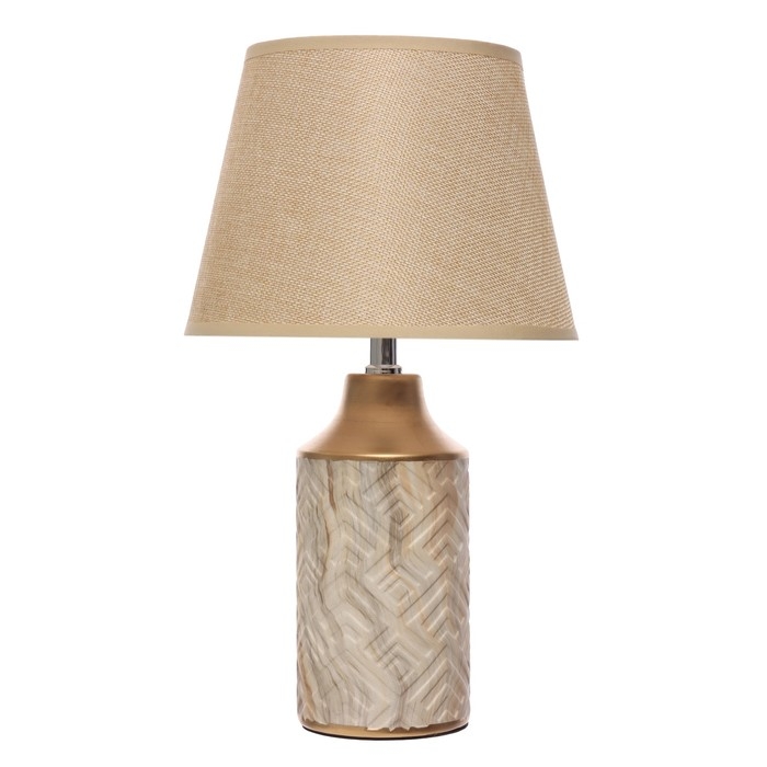 Настольная лампа Настольная лампа "Лаура" Е14 40Вт бело-золотой 22х22х39 см