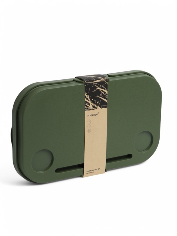 Корзина - столик Maclay 2 в 1, складная, 47 х 28,5 х 23,5 см, стол 45 х 28 х 16 см, зелёная Корзина - столик Maclay 2 в 1, складная, 47 х 28,5 х 23,5 см, стол 45 х 28 х 16 см, зелёная