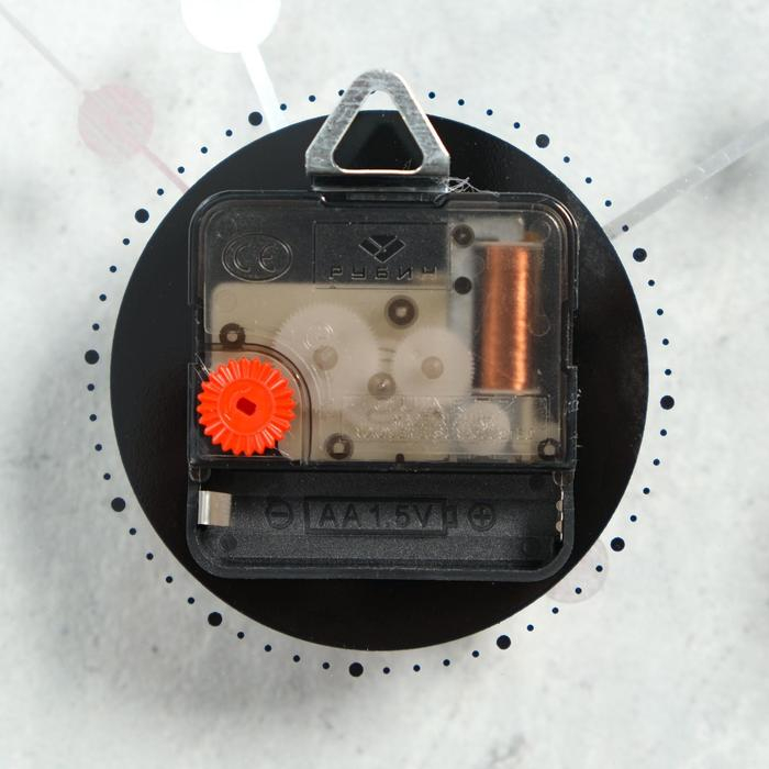 Часы настенные, интерьерные  Часы настенные, интерьерные "Стиль", бесшумные, d-30 см, циферблат прозрачный