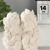Фигурка декоративная &laquo;Чувства&raquo;, гипсовая, 14&times;13&times;3 см, белая