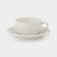 Чайная пара &laquo;Премиум&raquo;, 200 мл, фарфор, белая