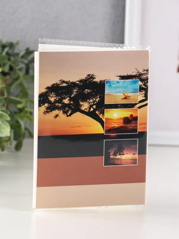 Фотоальбом 36 фото 10X15см, "Закат. Пляж", ПП карм.,мягкая обложка