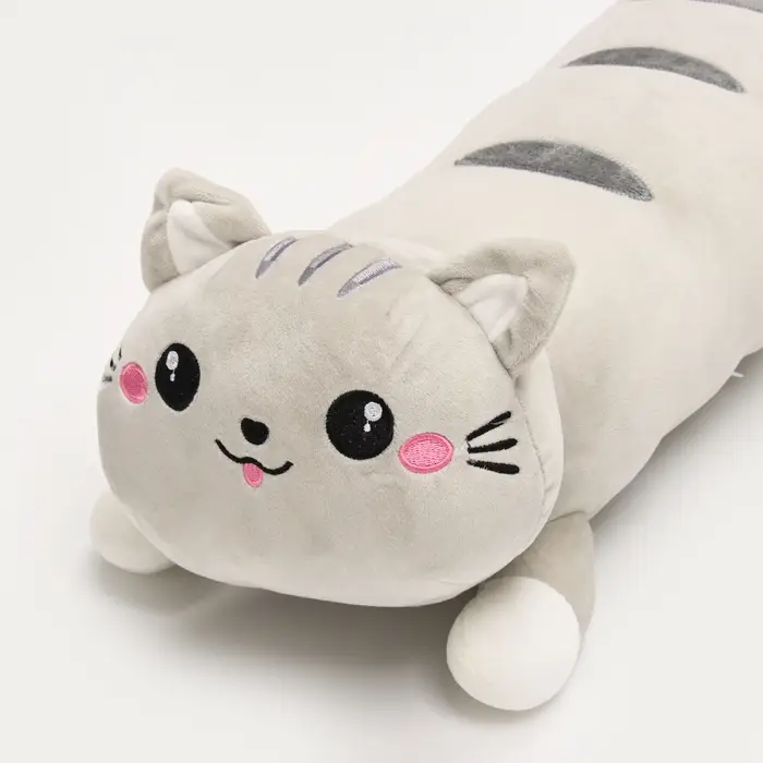 Мягкая игрушка &laquo;Кот-батон&raquo;, 75 см, цвет серый