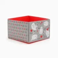 Коробка самосборная &laquo;Кот&raquo;, размер 11&times;11&times;7 см, плотность 270 г/м&sup2;