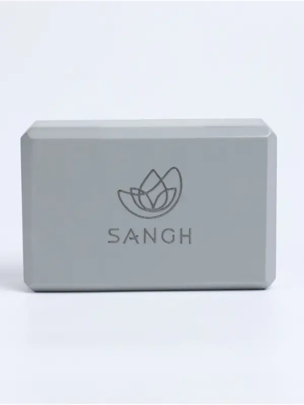 Блок для йоги Sangh, 23&times;15&times;8 см, серый