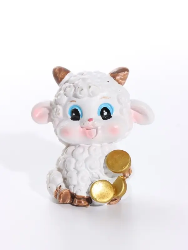 Фигурка полистоун &laquo;Бараш - кудряш с сундуком&raquo;, 4.5&times;3.5&times;4 см, МИКС