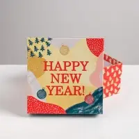 Набор подарочных коробок 6 в1 Happy new year, 10&times;10&times;6 - 20&times;20&times;11 см, Новый год