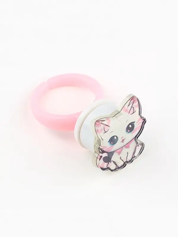 Кольцо крутящееся детское Meow, котик