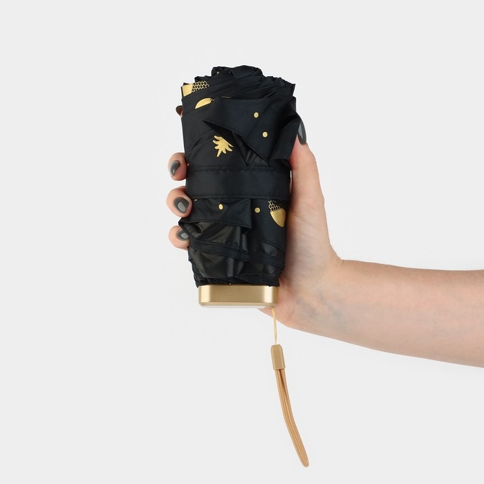 Зонт женский механический, 6 спиц, цвет чёрный. Зонт женский механический, 6 спиц, цвет чёрный.