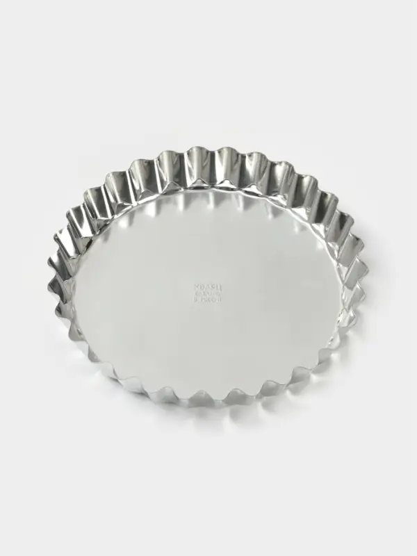 Форма для выпечки, d=21 см, h=3.3 см, жесть, серебристая