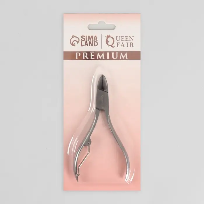 Кусачки педикюрные &laquo;Премиум&raquo;, 10.6 см, длина лезвия-14 мм, на блистере