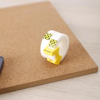 Клейкая лента канцелярская пластиковая,одност,прозр,12 мм x 18,3 м,2 шт