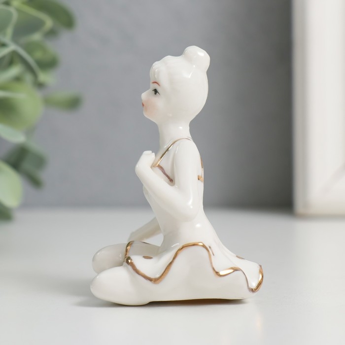 Сувенир  Сувенир "Балерина" золото 7 см