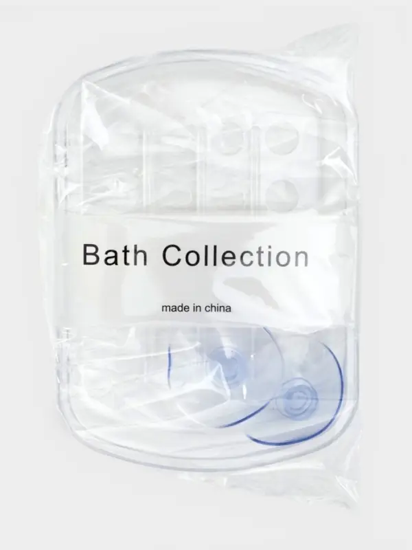 Мыльница на присосках Bath Collection, пластик, 13&times;10&times;3 см, прозрачная