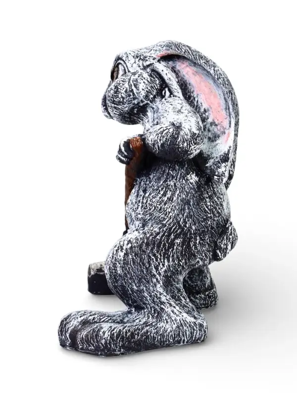 Садовая Фигура 35 х 30 х 18 см полистоун Заяц с лопатой