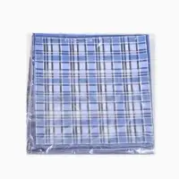 Платки носовые мужские Этель 30*30 см,(набор 12 шт,) цв. синий, рис. МИКС, 100% хл