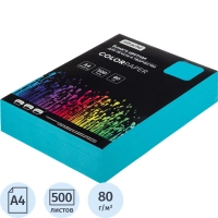 Бумага цветная Attache (голубой интенсив), 80г, А4, 500 л