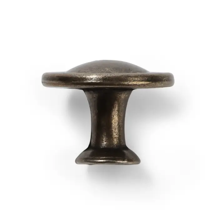 Ручка-кнопка ТУНДРА РК118AB, d=30 мм, бронза