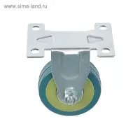 Колесо мебельное, d=50 мм, не поворотное, без тормоза, серое