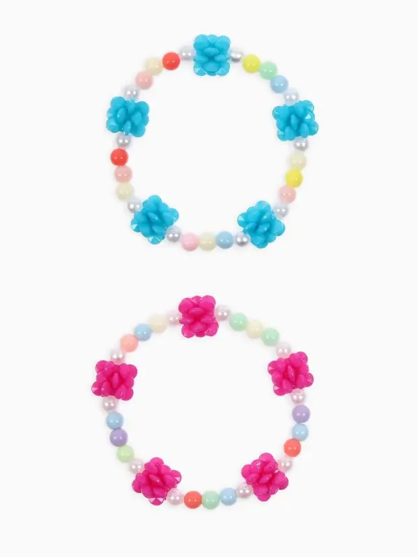 Браслет детский &laquo;Выбражулька. Цветочки Пионы&raquo;, d=6 см, МИКС