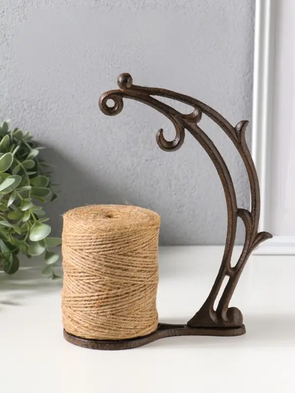 Фигурка - катушка для ниток чугун &laquo;Ветвь&raquo;, с ножницами, 16.5&times;8.5&times;23.5 см