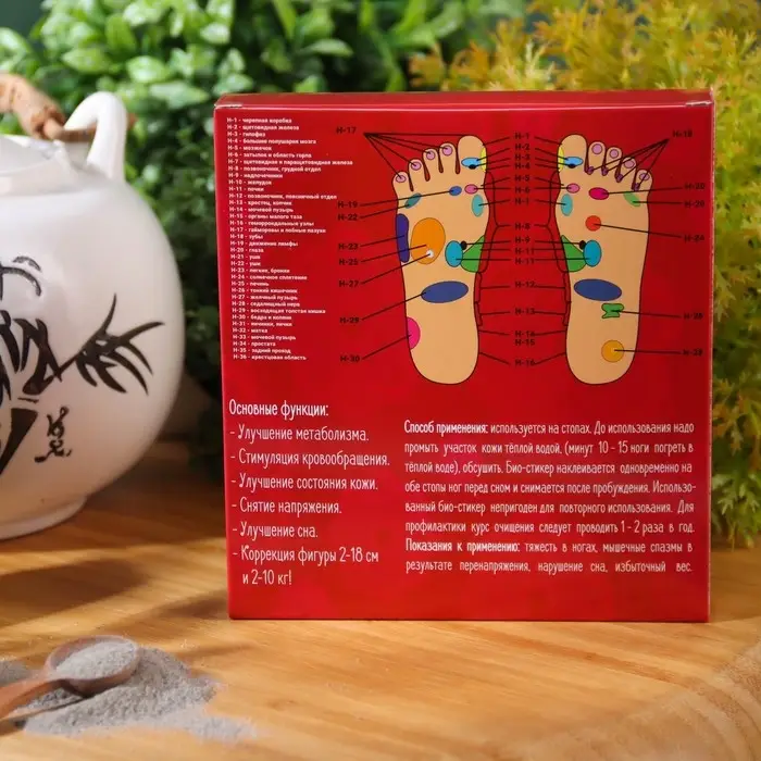 Пластырь лечебный для ступней, для выведения токсинов, 1 шт Пластырь лечебный для ступней, для выведения токсинов, 1 шт