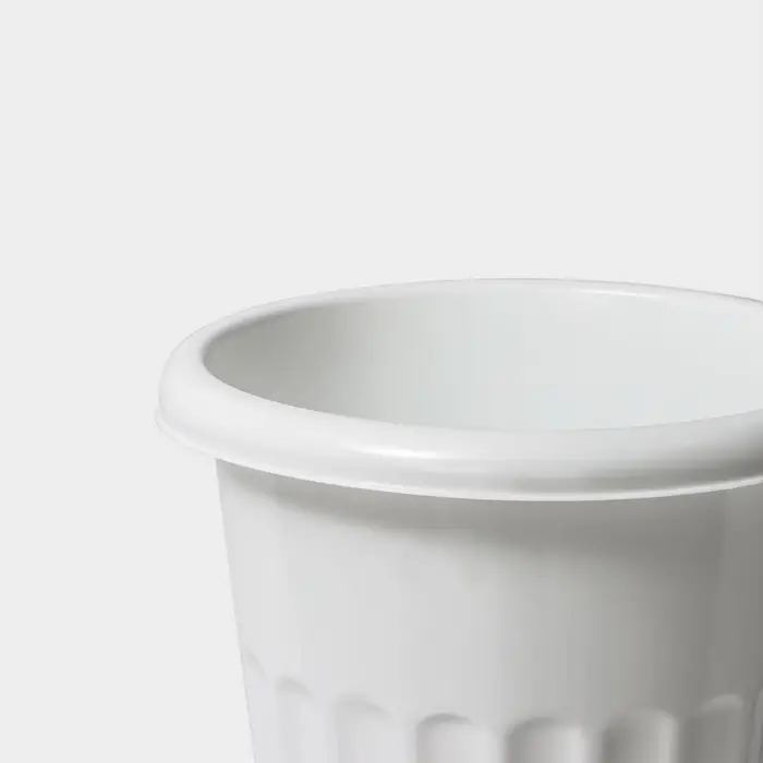 Ваза для цветов, 5 л, d=21 см, h=47 см, пластиковая, белая