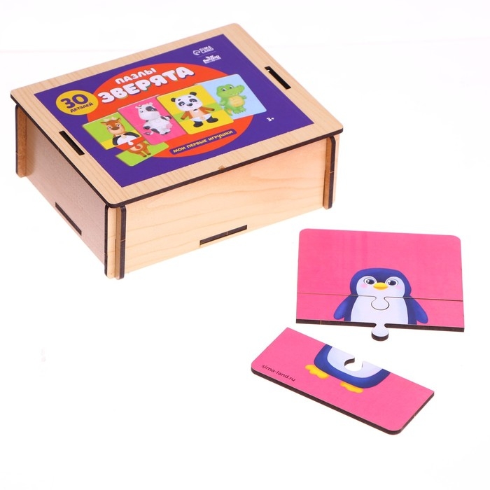 Пазлы «Весёлые зверята» Пазлы «Весёлые зверята»