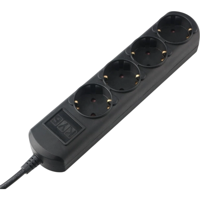 Удлинитель Power Cube 4р/5м без выкл 16А черн (PC-2B-5M)