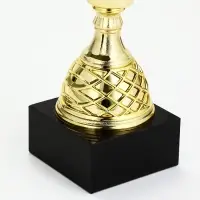 Кубок 187 С, наградная фигура, золото, подставка мрамор, 37&times;8.5&times;8.5 см