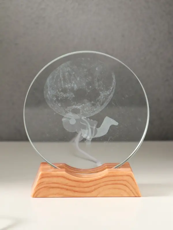 Сувенир стекло свет Сувенир стекло свет "Диск. Открытый космос" 5хLED d=10 см, USB 10х4х11,4 см