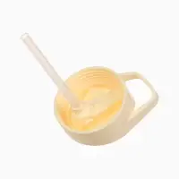 Поильник детский с трубочкой «Дино», 350мл., цвет бежевый Крошка Я Поильник детский с трубочкой «Дино», 350мл., цвет бежевый Крошка Я