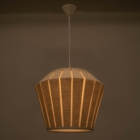 Светильник BayerLux 1673/1CM E27 40Вт кремовый 48х48х36-136 см