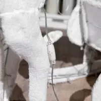 Светодиодная фигура &laquo;Олень&raquo;, 56&times;76&times;15 см, текстиль, металл, 220 В, свечение тёплое белое