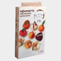Форма для выпечки и муссовых десертов KONFINETTA &laquo;Облако&raquo;, силикон, 30&times;18.8&times;3.5 см, 6 ячеек (7.4&times;7.4 см), белая